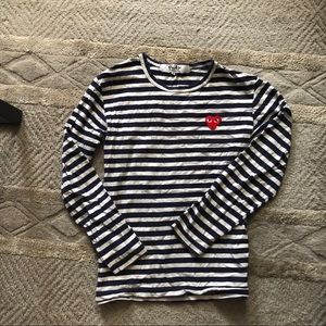 Play comme des garcons striped top